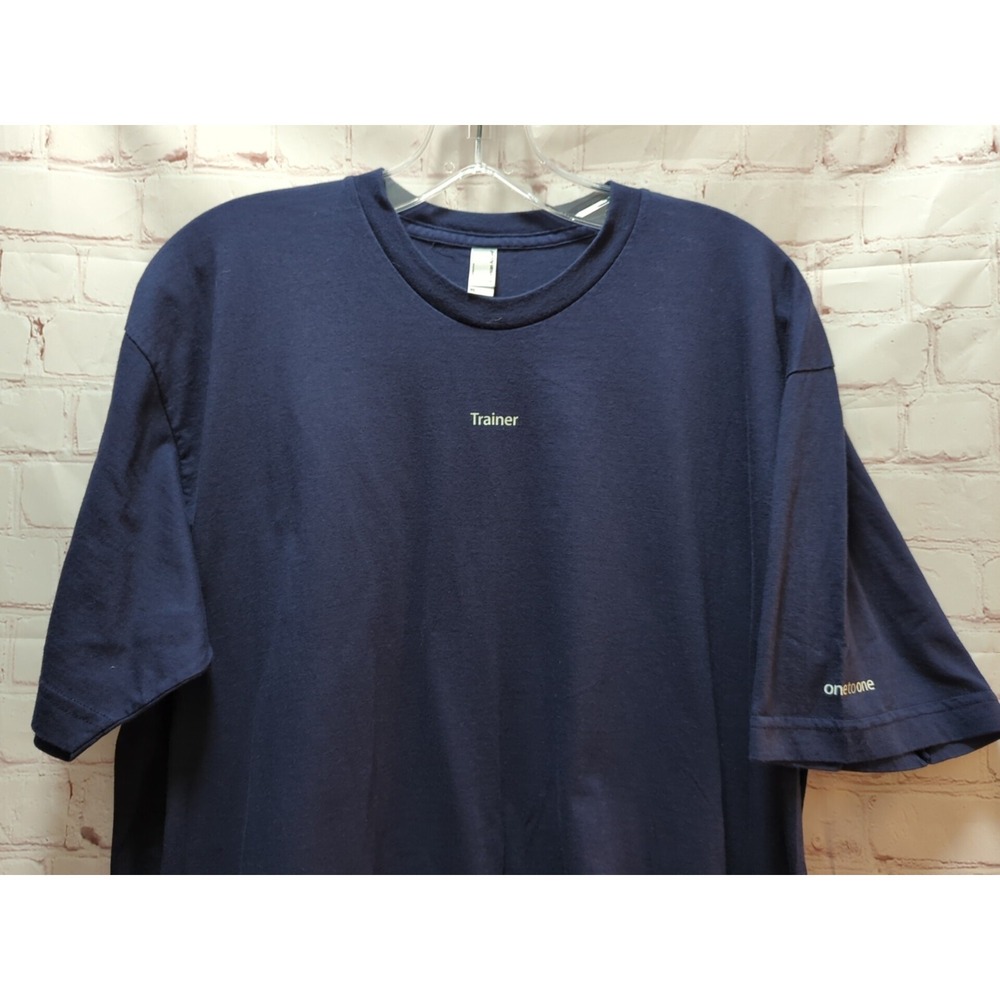 Apple Store Employee T shirt Trainer One To One XL men women navy blue